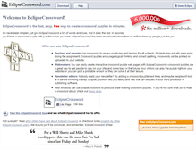 Tablet Screenshot of eclipsecrossword.com